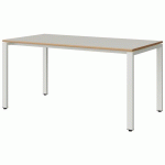 TABLE MALIBU 160X80 T6 SOUDÉ STR ALAISÉ BLC SE W911/BLC 9016