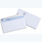 5 ETOILE BOITE DE 500 ENVELOPPES DL 110X220MM BLANC 75G À FENÊTRE 45X100 AUTO-ADHÉSIVE