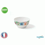 BOL G.M. 0,70L MELAMINE BLANCHE DECOR CHAMPETRE