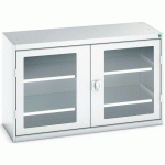 BOTT 1 ARMOIRE VERSO PORTES TRANSPARENTES AVEC 2 TABLETTES 1300X550X800_BOTT