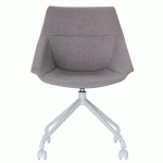 CHAISES LUGE PIED BLANC ASSISE GRISE - PAPERFLOW
