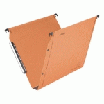 LOT DE 25 - DOSSIER SUSPENDU POUR ARMOIRES PREMIUM KRAFT LMG ESSELTE FOND 30 MM ORANGE