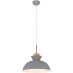 LAMPE DE PLAFOND - SUSPENSION DESIGN SCANDINAVE - SIGFRID GRIS - MÉTAL, BOIS - GRIS