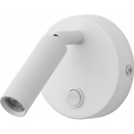 LICHT-ERLEBNISSE - SPOT LED ROND EN SAILLIE BLANC LUMIÈRE DE LECTURE ORIENTABLE - BLANC