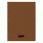 LOT DE 10 - CAHIER PIQUÉ 8000 POLYPRO A4 96 PAGES GRANDS CARREAUX 90 G - MARRON
