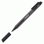 LOT DE 2 - STYLO FEUTRE STABILO POINTMAX À CAPUCHON POINTE 1 MM - ÉCRITURE MOYENNE NOIRE