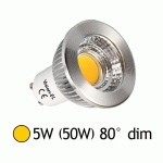 SPOT LED 5W (50W) DIMMABLE GU10 BLANC CHAUD 2700°K - VISION-EL