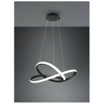 SUSPENSION MODERNE COURS NOIR LED DIMMER 27W Ø60 CM TRIO LIGHTING