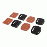 URBAN FACTORY GO PRO ADHESIVE MOUNTS: 2X FLAT + 2X CURVED - UNIVERSAL FOR ALL GOPRO CAMERAS - SYSTÈME DE SUPPORT - FIXATION ADHÉSIVE - POUR GOPRO HD HERO, HD HERO2, HERO3, HERO3+