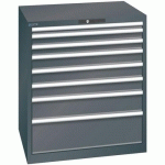 ARMOIRE NOIR 870X725X1000 AVEC 8 TIR. 75KG _ 78.698.060 - LISTA