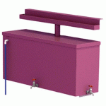 KIT RÉCUPÉRATION EAU 100 L POULAILLER URBECOL ALU ROSE 4003 - URBEMOB