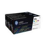 PACK TRICOLOR HP POUR LASERJET PRO 400 (305A)