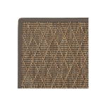 TAPIS INTÉRIEUR / EXTÉRIEUR TIMIKA - MARRON CAMEL - GALON MARRON - 120 X 170 CM