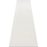 TAPIS, TAPIS DE COULOIR TIMO 5979 SIZAL EXTÉRIEUR CADRE BLANC WHITE 80X200 CM