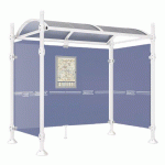 ABRI BUS 2.50 M PROVINCE 2 BARDAGES LAT. BOULE BLANC 9010 - PROCITY