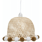 ATMOSPHERA - SUSPENSION À POMPONS ENFANT BAMBOU D28CM CRÉATEUR D'INTÉRIEUR - BEIGE