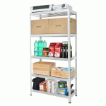 ÉTAGÈRE EN MÉTAL ERINYE 180 X 90 X 40 CM 650 KG GALVANISÉ