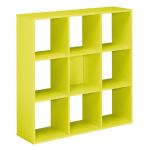 MODULE BIBLIOTHÈQUE MULTICASES COLOR -  9 CASES - VERT