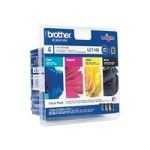 PACK DE 4 CARTOUCHES ENCRE BROTHER LC1100 NOIRE ET COULEUR