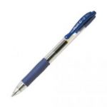 PILOT STYLO À BILLE POINTE FINE RÉTRACTABLE ENCRE GEL BLEUE CORPS PLASTIQUE AVEC GRIP CAOUTCHOUC G2