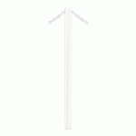 POTELET CARREFOUR Ø60 MM CHAINES 2 ANNEAUX ZINC BLANC 9010 - PROCITY
