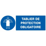 TABLIER DE PROTECTION OBLIGATOIRE 330X75MM NORMASIGN EN PS CHOC