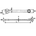 TENGTOOLS - 72670201 LLAVE COMBINADA 7MM 600507