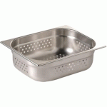 BAC GASTRONORME PERFORÉ ECO GN 1/2 VOGUE EN INOX - 40 MM