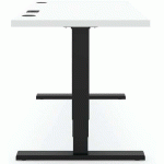 BUREAU ELEMENTS SOLID 2000 AVEC CHARGEUR QI - BLANC - ARGENT - ACTIFORCE