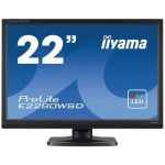 ECRAN IIYAMA E2280WSD-B1 VGA/DVI - 22''