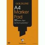 GOLDLINE MARKER BLOC COLLÉ 50F A4 70G - BLANC - LOT DE 5