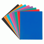 LOT DE 10 - PROTÈGE-DOCUMENTS VIQUEL ESSENTIEL RECYCLE POLYPROPYLÈNE OPAQUE 60 POCHETTES -120 VUES