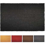 KARATHOMELIVING - PAILLASSON EN FIBRES DE NOIX DE COCO NOIR 17 MM 100 X 250 CM - NOIR