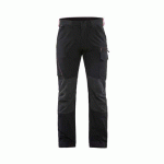 PANTALON DE TRAVAIL MAINTENANCE STRETCH 4D NOIR/ROUGE C150 - BLAKLADER