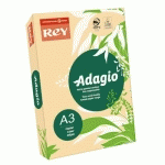 PAPIER COULEUR ADAGIO - TEINTE PASTEL - 80 G  - A3 - SAUMON - RAMETTE DE 500 FEUILLES