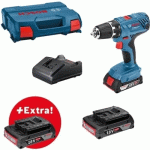PERCEUSE-VISSEUSE GSR 18V-21 + 3 BATTERIES 2,0AH + CHARGEUR GAL 18V-20 - 0615990L88 BOSCH