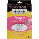 PIÈGES À RATS OU SOURIS DIGRAIN TRAPS PLAQUES ENGLUÉES