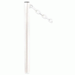POTELET PROVINCE Ø76 MM CHAINES 1 ANNEAU INOX BLANC 9010 - PROCITY