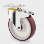 ROULETTE POLYAMIDE PIVOTANTE DIAMÈTRE ROUE 160 MM - TENTE