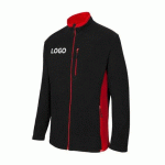 VESTE POLAIRE BICOLORE MIXTE PUBLICITAIRE VELILLA NOIR/ROUGE - MARQUAGE BRODERIE