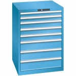 ARMOIRE BLEU CLAIR 717X725X1000 AVEC 8 TIR. 75KG - LISTA