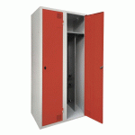 ARMOIRE SÉCHANTE IS 2 COLONNES À MORAILLON ROUGE - MANUTAN COLLECTIVITÉS