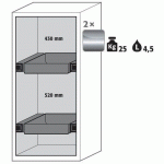 ARMOIRE SÉCURITÉ S-PEGASUS-90 S90.129.060.WDACR GRIS CLAIR - ASECOS