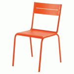 CHAISE MONCADA ACIER 4 PIEDS - ORANGE - JAYSO