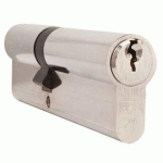 CYLINDRE DOUBLE EUROPÉEN 40X55MM NICKEL - IRONMONGERY