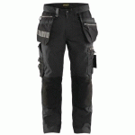 PANTALON DE TRAVAIL ARTISAN STRETCH GRIS FONCÉ/NOIR TAILLE 56 - BLAKLADER