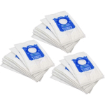 30X SACS COMPATIBLE AVEC PHILIPS FC 9104 HYGIENE SPECIALIST, FC 9105 HYGIENE, FC 9106 HARD FLOOR SPECIALIST ASPIRATEUR - BLANC - VHBW