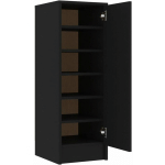 VIDAXL - ARMOIRE À CHAUSSURES NOIR 32X35X92 CM AGGLOMÉRÉ