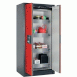 ARMOIRE SÉCURITÉ Q-PEGASUS-90 Q90.195.090.WDAC GRIS/ROUGE - ASECOS