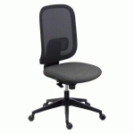 CHAISE DE BUREAU ALIA ANTHRACITE - DOSSIER MAILLE - SANS ACCOUDOIRS
